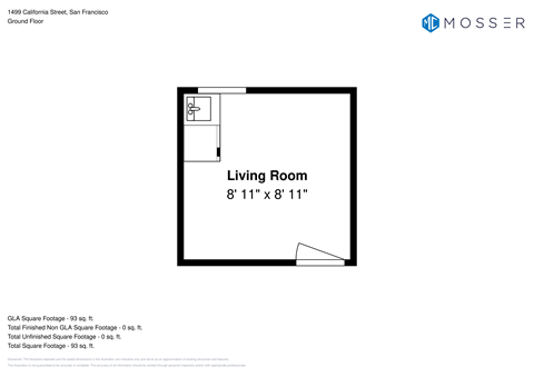 Floor plan for studio